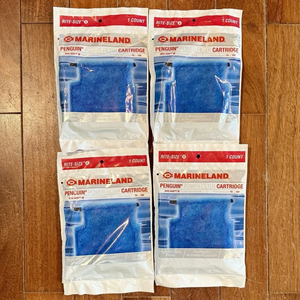 LOTof4 Marineland Penguin Power Filter Cartridge 75 & 100‎ Rite Size A 1 Count